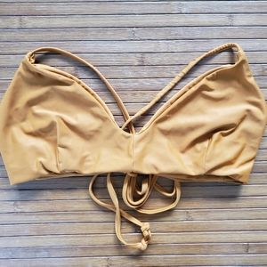 RVCA yellow bikini top